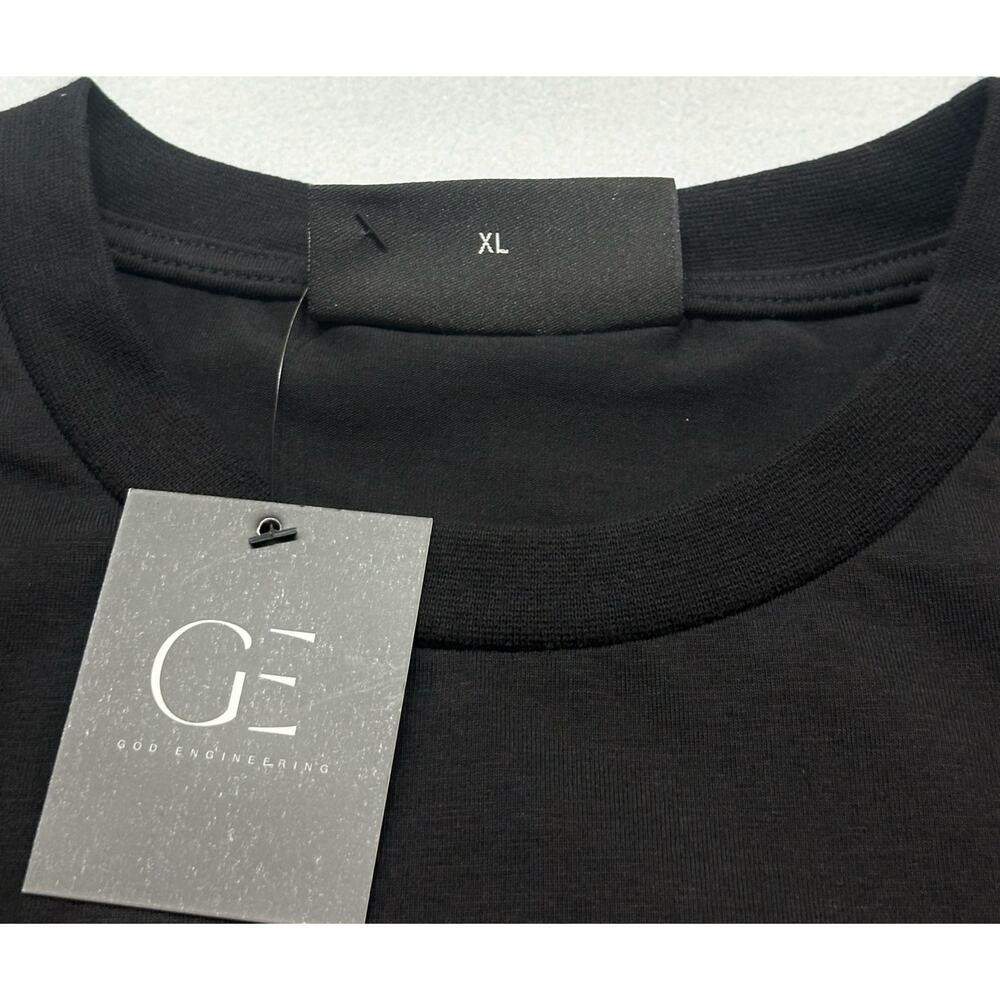 NWT ICON MANN God Engineering Cross Black Tee Size XL Faith Based Streetwear - Picture 3 of 10